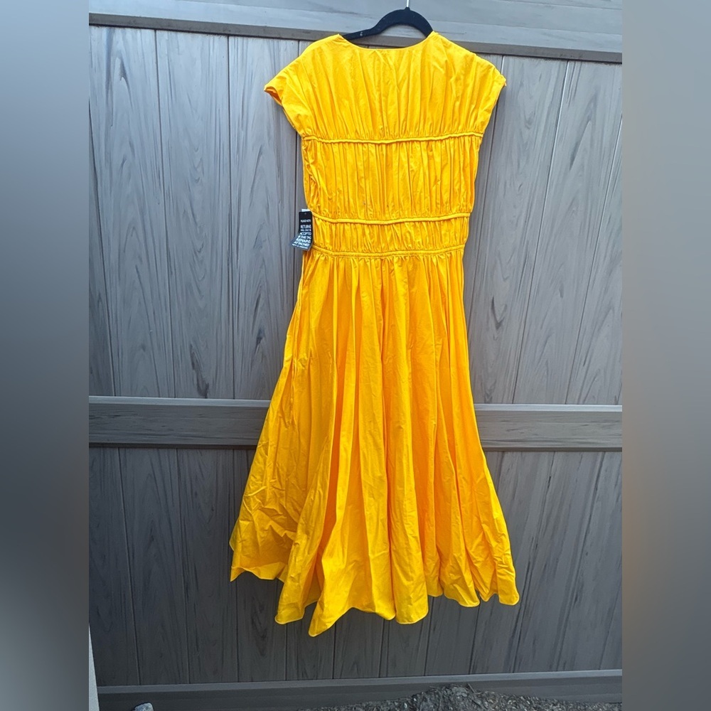Tove Ceres Cotton Midi Dress Golden Yellow New with Tags! - Picture 15 of 15